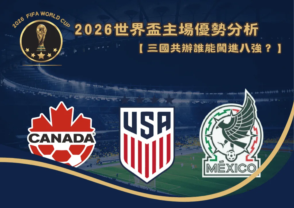 2026世界盃主場優勢分析：三國共辦誰能闖進八強？