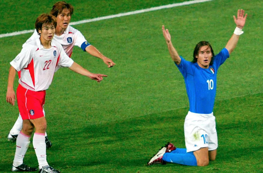 世界盃翻盤奇蹟：7 場逆轉勝，你還記得嗎？2002年世界盃 16強 韓國 2-1 義大利（加時賽）